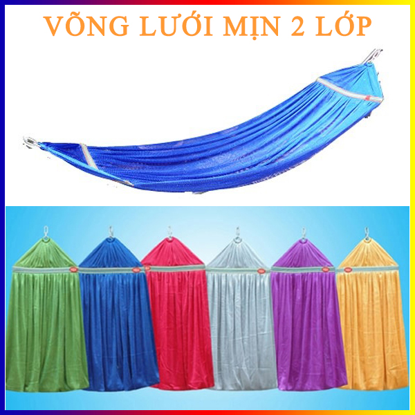 Võng Lưới Mịn 2 Lớp Cao Cấp 216x48Cm