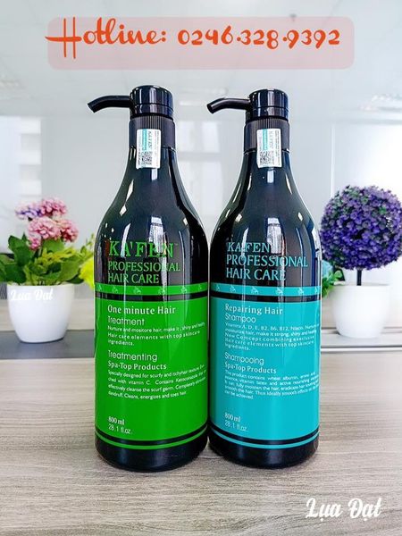 Cặp dầu cặp gội + xả KAFEN xanh CHÍNH HÃNG siêu mềm mượt (CÓ QUÀ TẶNG)