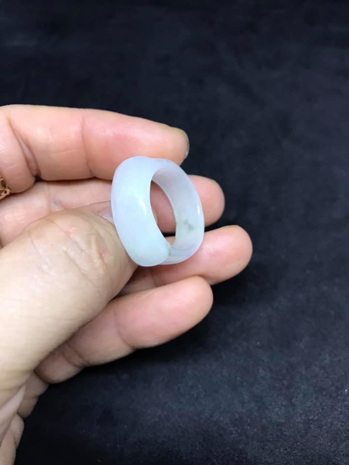 [HCM]NHẪN YÊN NGỰA NGỌC CẨM THẠCH TRẮNG