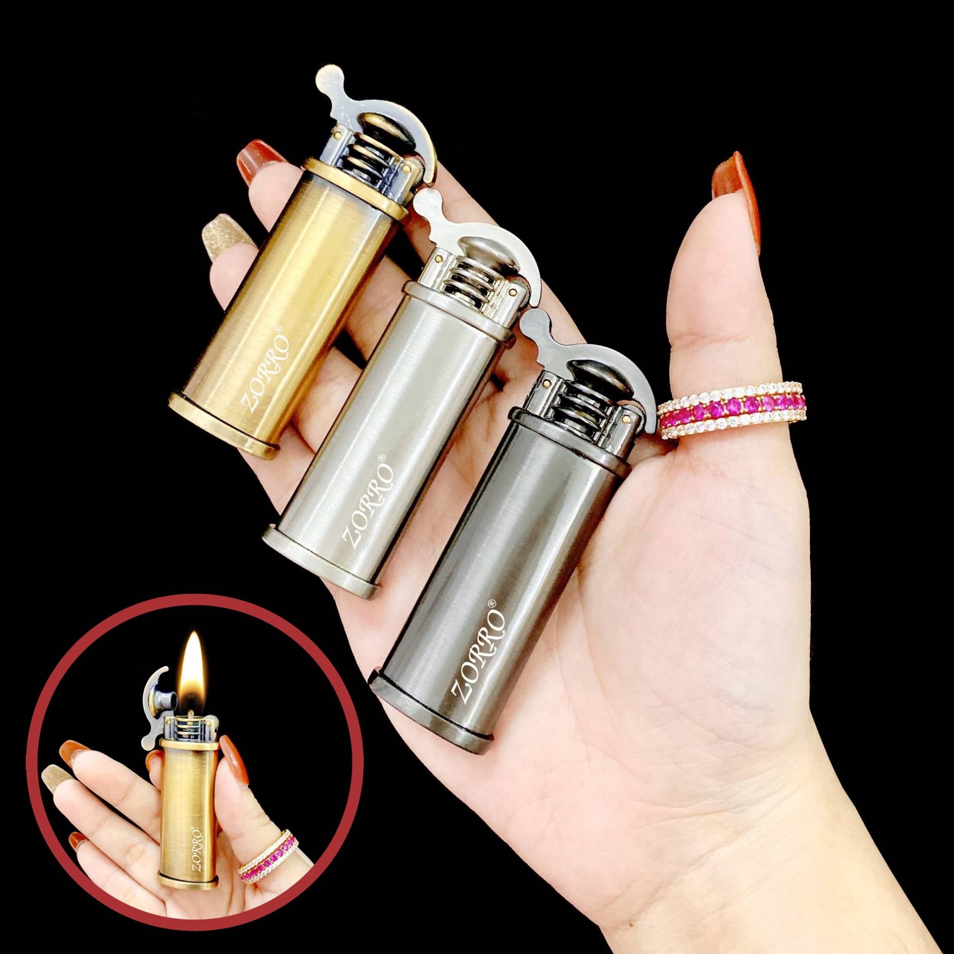 BẬT LỬA XĂNG ĐÁ ZORRO Z701 - (XÀI XĂNG)