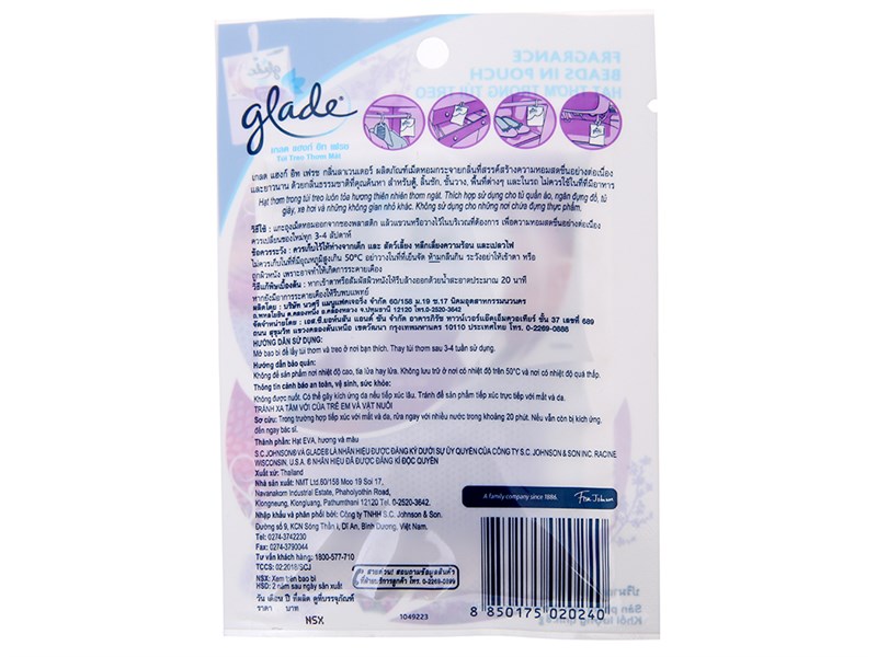 Túi thơm treo Glade Lavender túi 8g