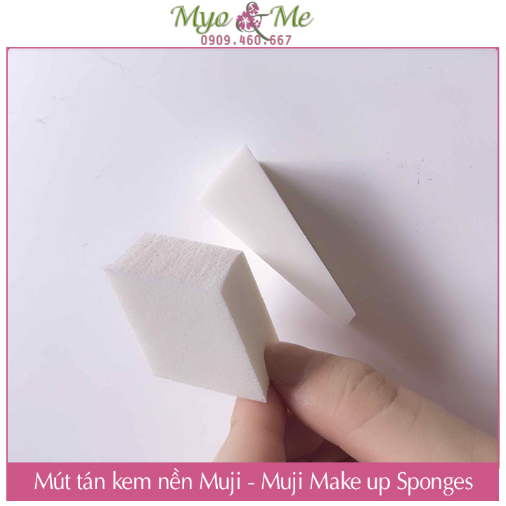 Mút tán kem nền Muji - Make up Sponges miếng lẻ