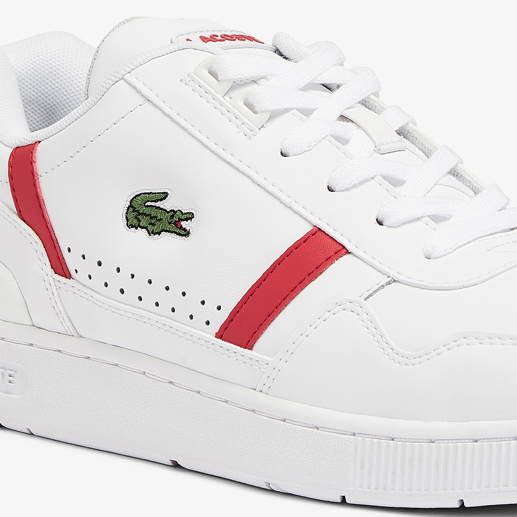 [FreeshipMAX] Giày Lacoste T-Clip 0721 – Trắng/Đỏ
