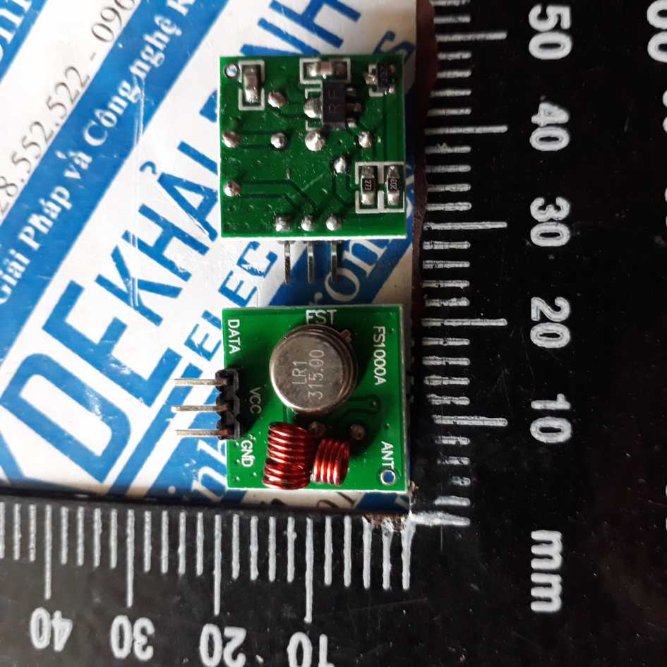 2 cái module phát RF, tần số 315Mhz, 3P kde2738