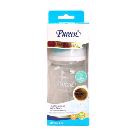 Bình sữa cho bé cổ thường pureen nhựa tritan 250ml