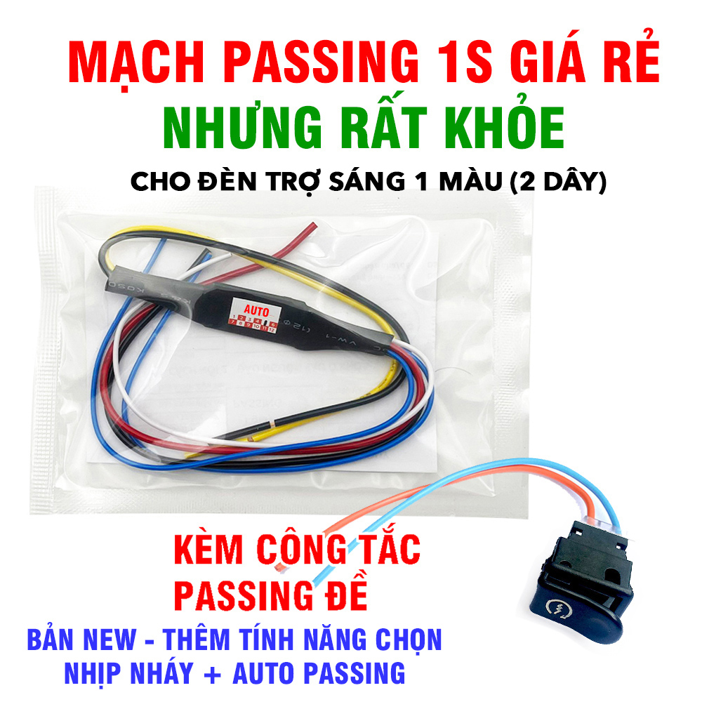 [HCM]Mạch Smart Auto Passing (SAP) dùng Relay rời cho đèn trợ sáng
