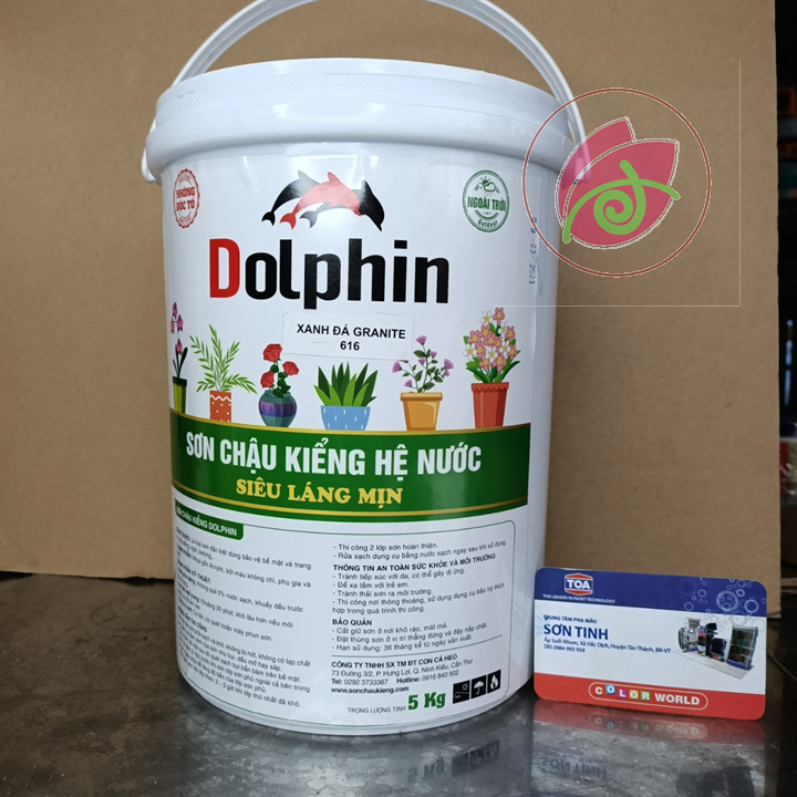 Sơn chậu Kiềng, cảnh DOLPHIN hệ nước LON 5kg