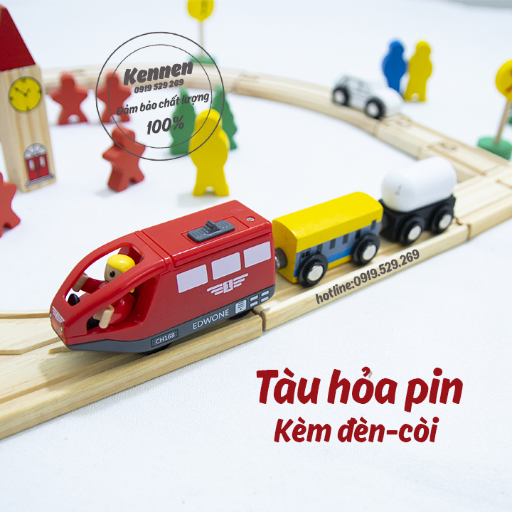 Đồ chơi xe lửa xe điện chạy trên nền phẳng hoặc ray cho bé