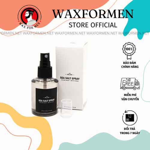 Chai xịt tạo phồng Helios Sea Salt Spray 150ml - Wax for men - hương nước hoa, không bóng, độ giữ nếp strong hold
