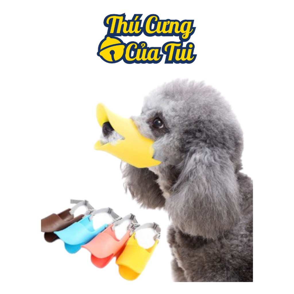 Rọ Mõm Silicon Mỏ Vịt Cho Thú Cưng - Thú Cưng Của Tui