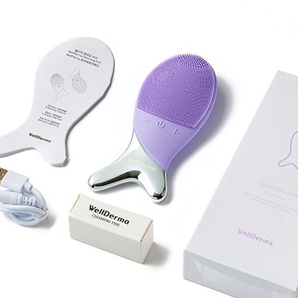 [MẪU MỚI] Máy Rửa Mặt Con Cá Wellderma Hàn Quốc