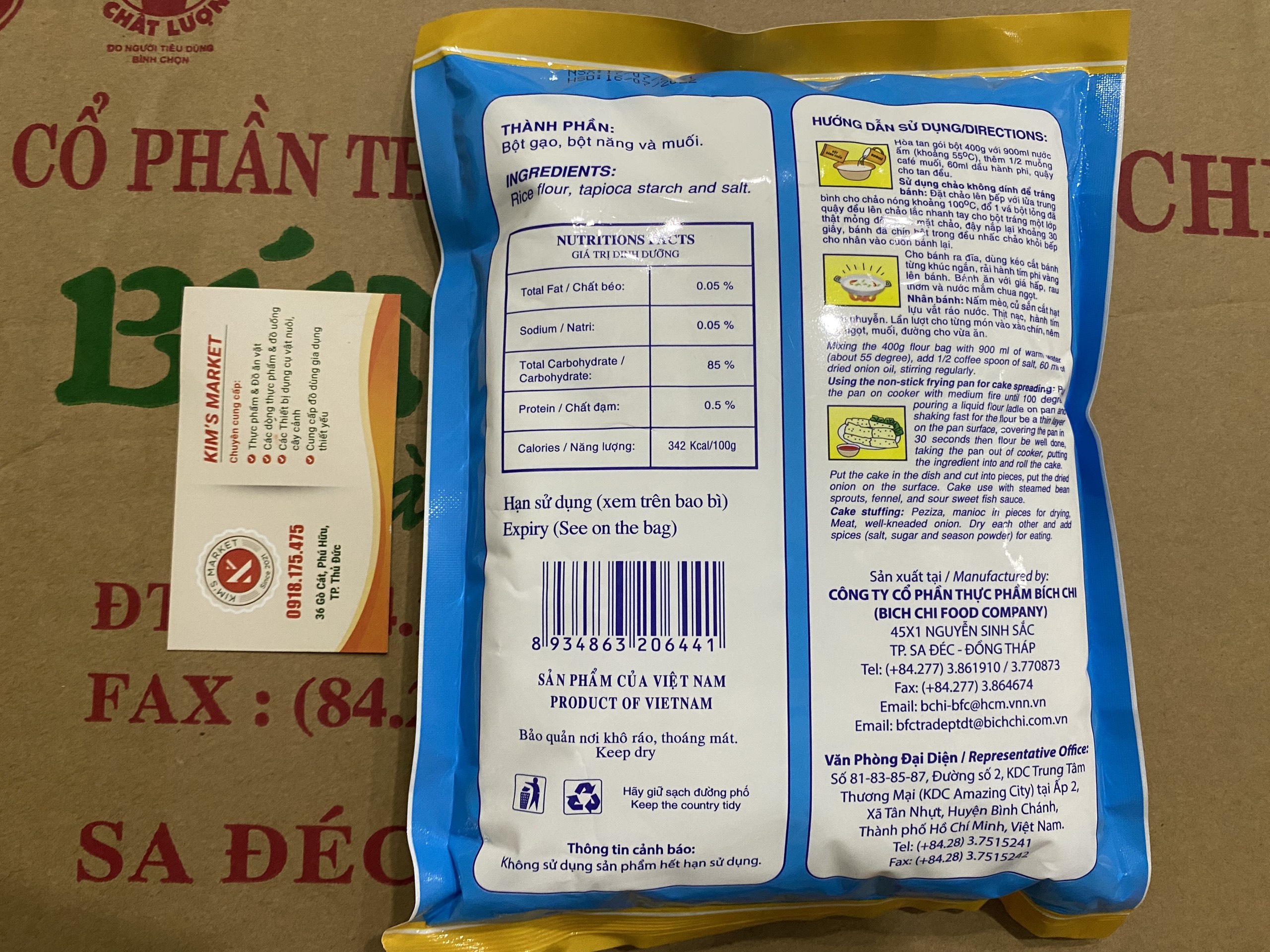 BỘT BÁNH CUỐN 400GR BÍCH CHI