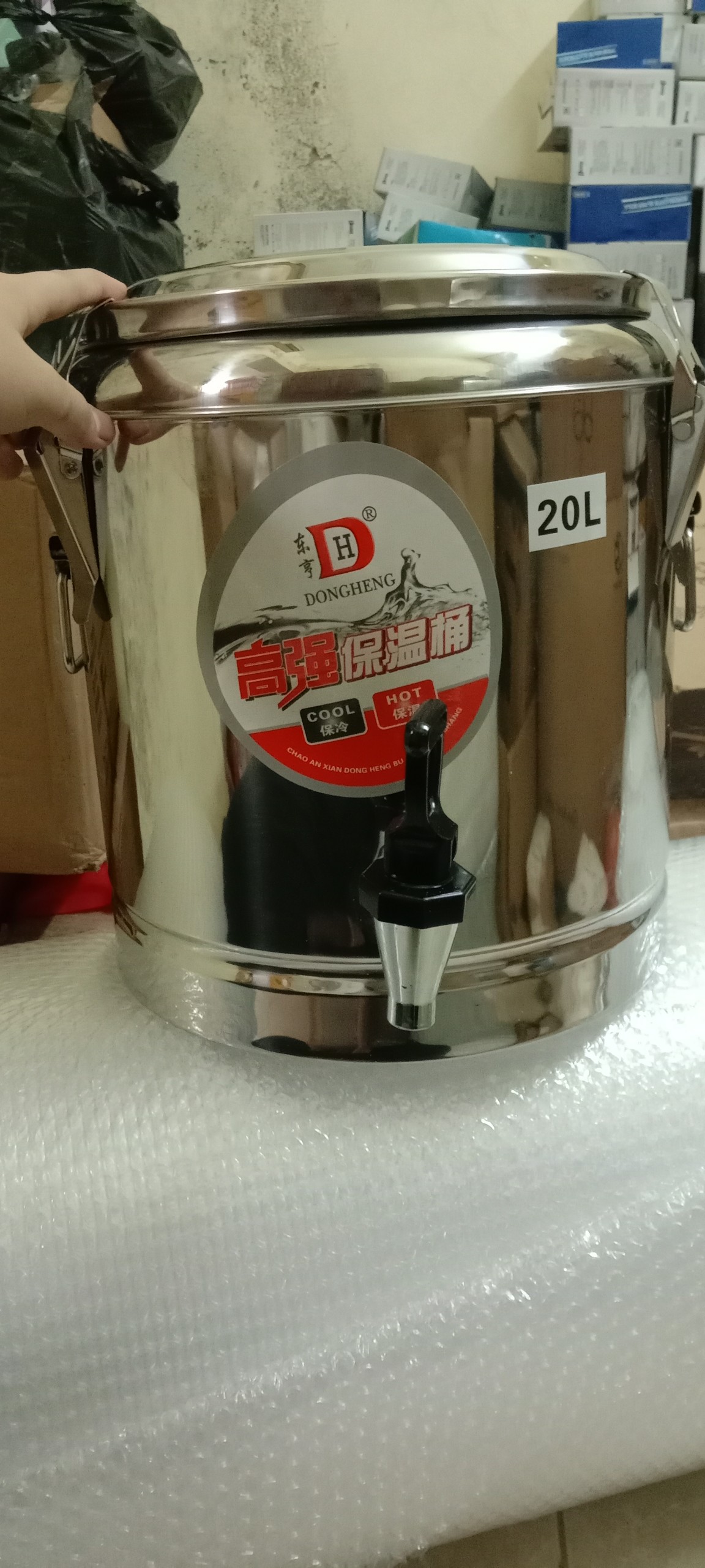 BÌNH INOX GIỮ NHIỆT 20 LÍT , 30 LÍT CÓ VÒI