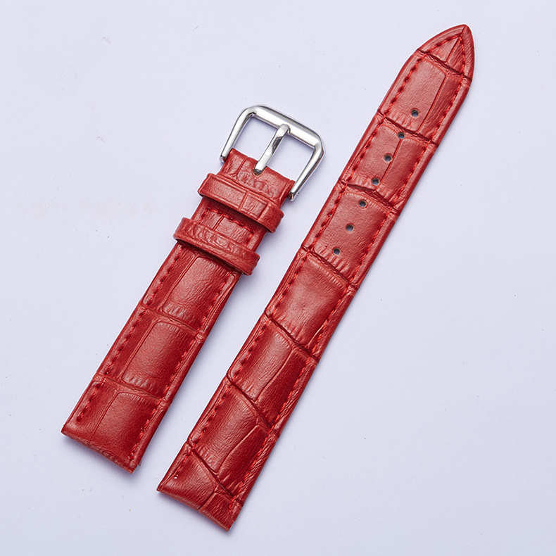 Dây da đồng hồ nam nữ, da bê đủ size 12-24mm