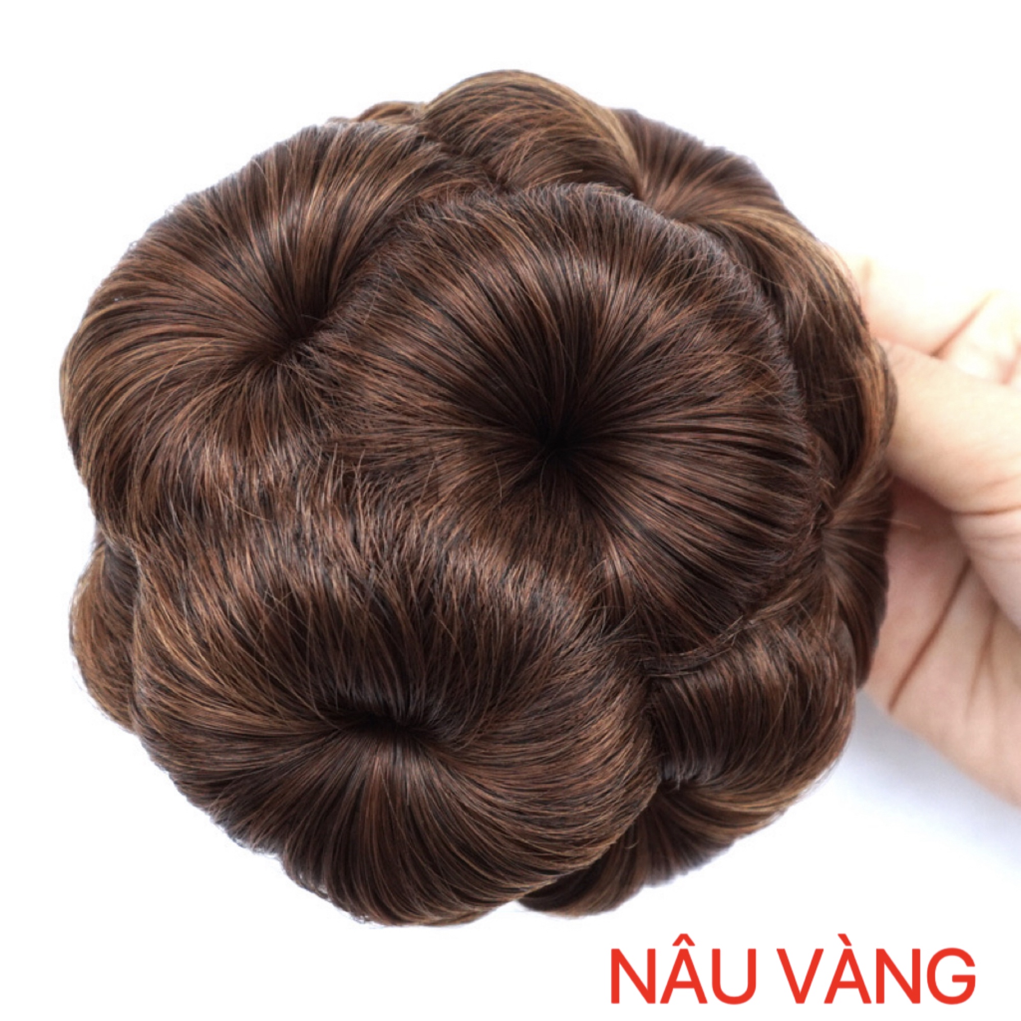 Tóc giả búi tròn cao cấp - TÓC BÚI