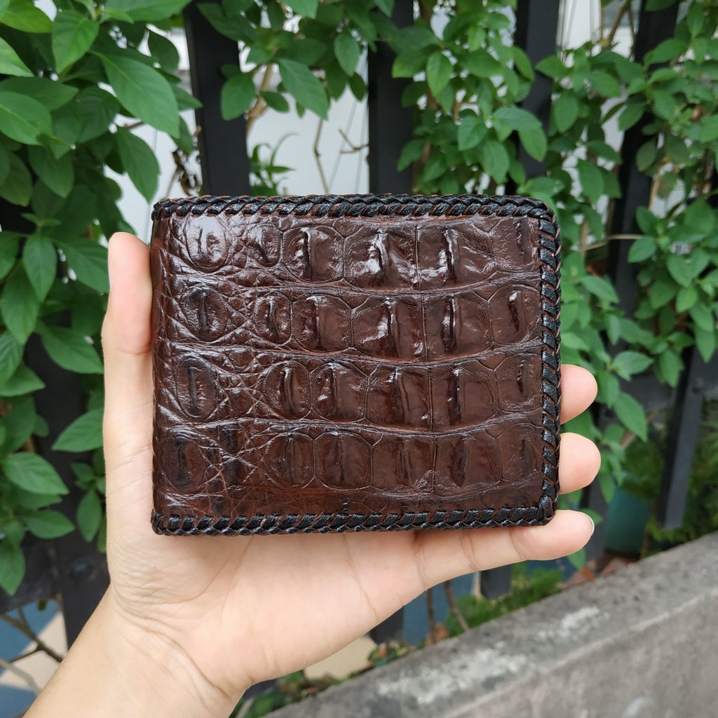 [FREE SHIP] Ví Da Cá Sấu [GAI LƯNG CÁ SẤU ĐAN VIỀN RẤT ĐẸP] VS1V08N