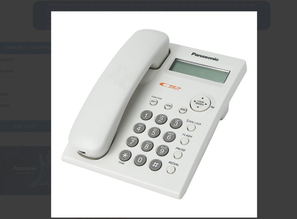 Genuine Panasonic Kx-Tsc11 Desk Phone (White)