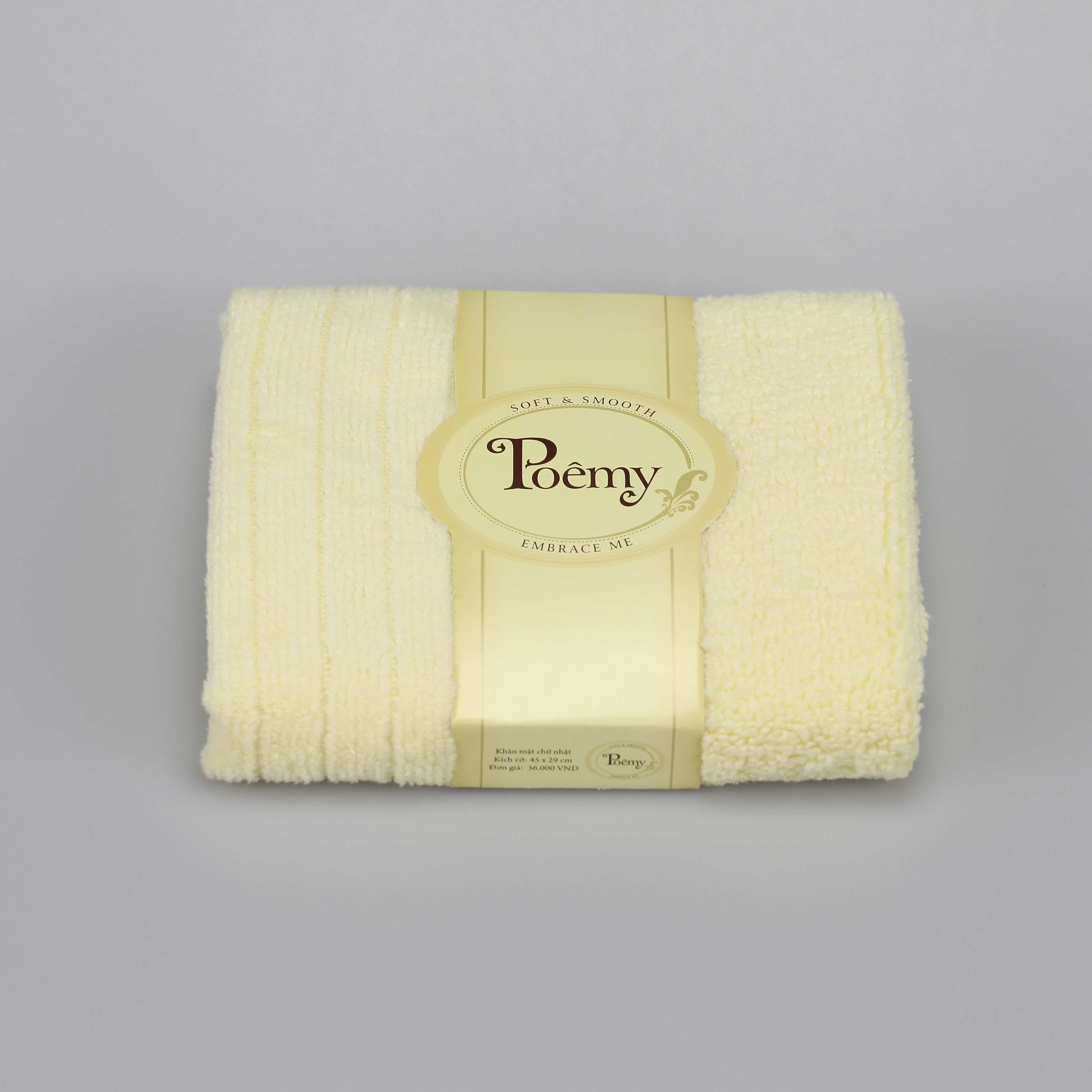 Khăn Poemy - khăn tắm trung kích thước 60x120 (khách chat với shop để yêu cầu màu sắc)