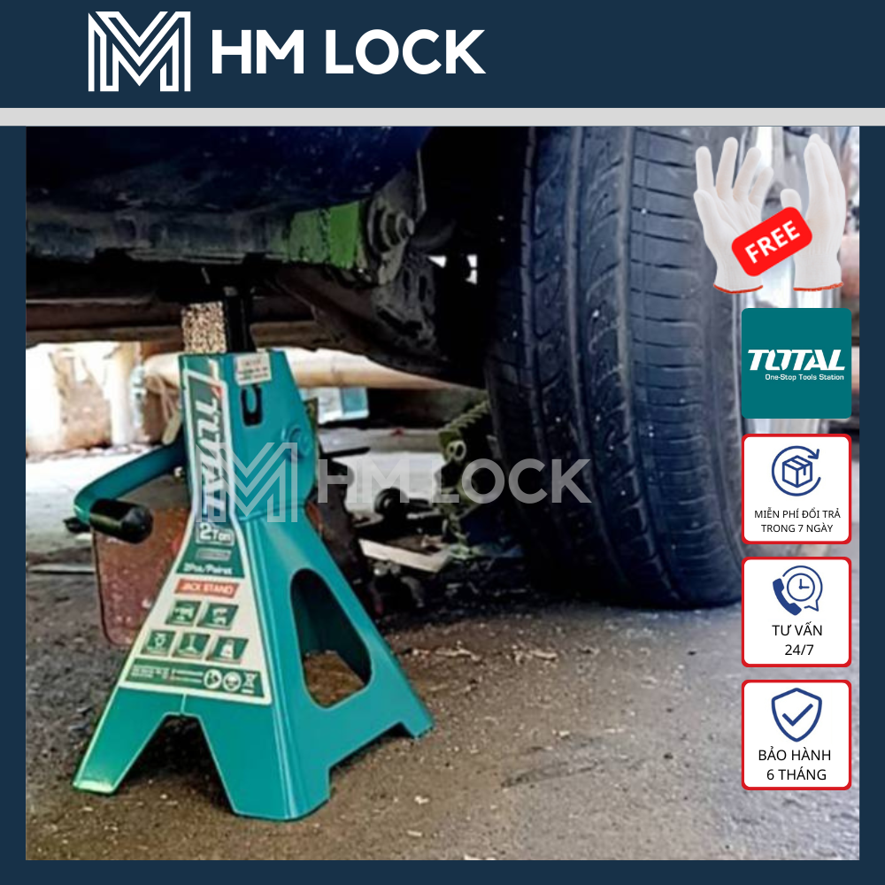 BỘ 2 ĐỘI KÊ 3 TẤN TOTAL - CAO TỐI ĐA 410MM - THJS0301 - HM LOCK