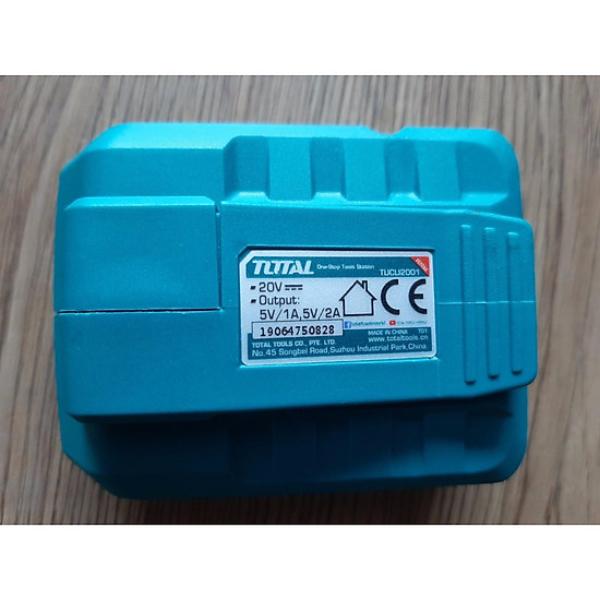 20V Đế sạc có cổng USB Total TUCLI2001