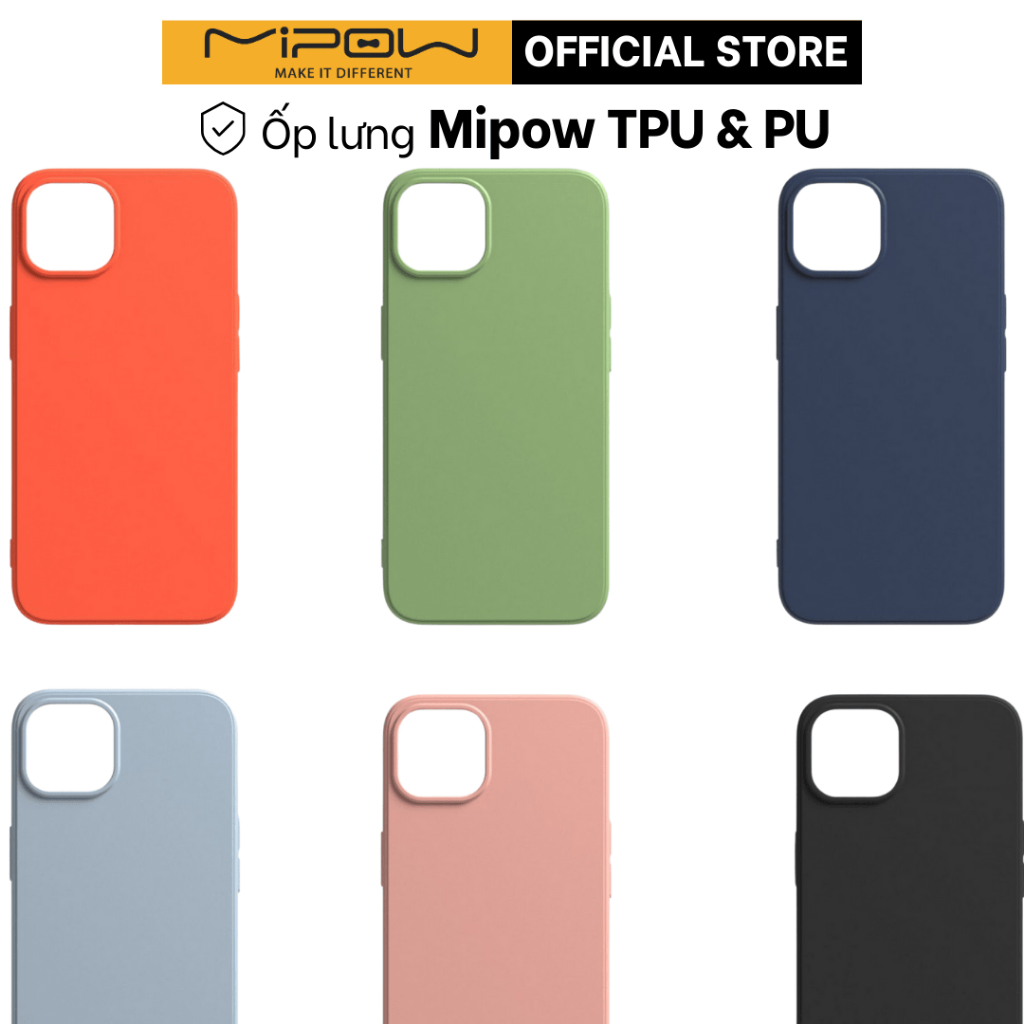 ỐP LƯNG MIPOW TPU & PU LEATHER IPHONE 13 PROMAX