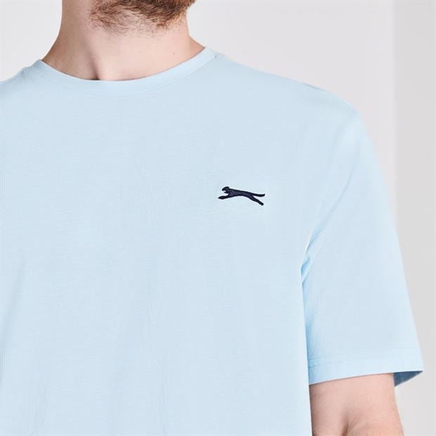 Áo thun nam Slazenger Plain (màu Light Blue) - Hàng size UK