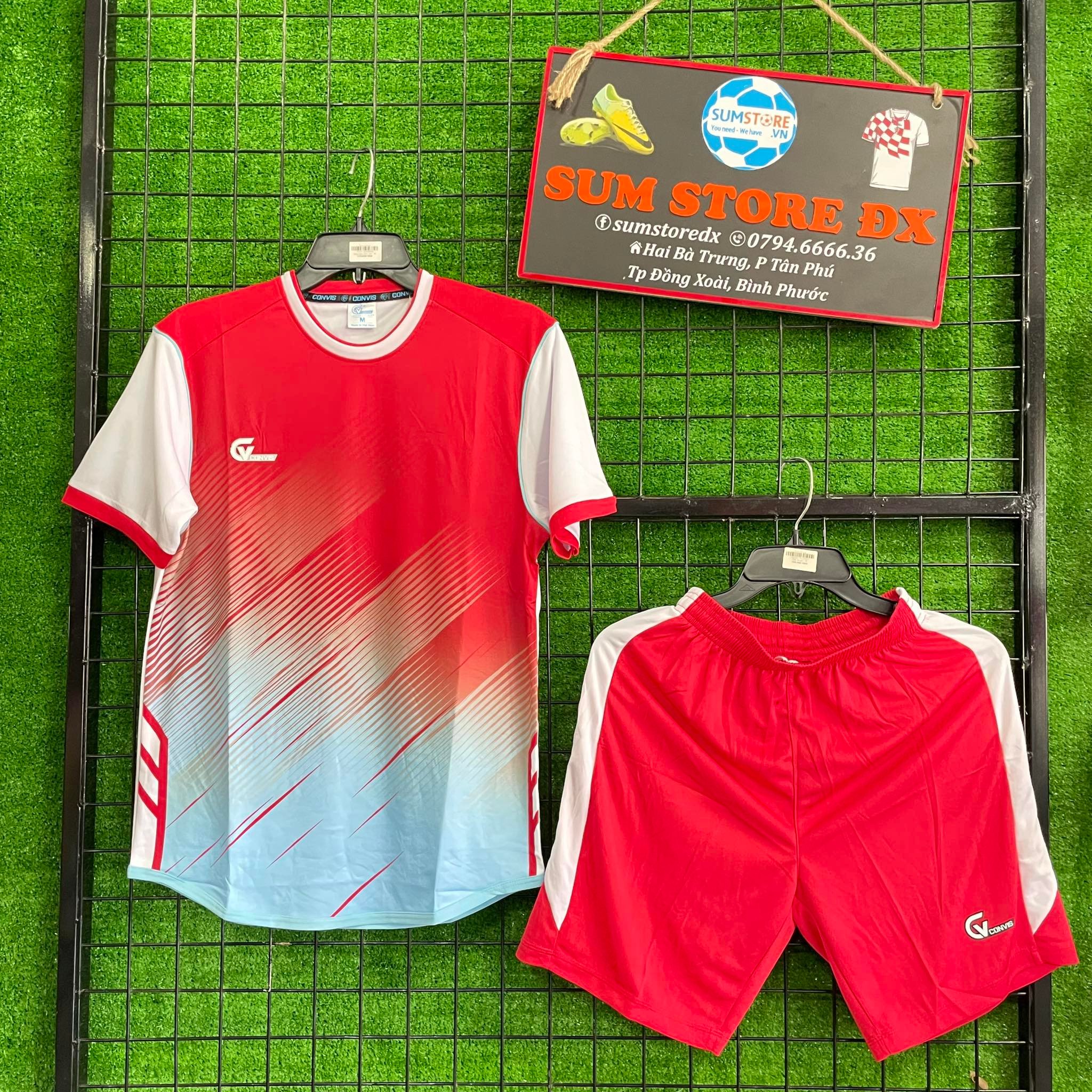 Quần Áo Bóng Cao Cấp RiKi C150 Đỏ-Đồ Thể Thao Nam Nữ Mẫu Mới, Cực Đẹp, Giá Rẻ