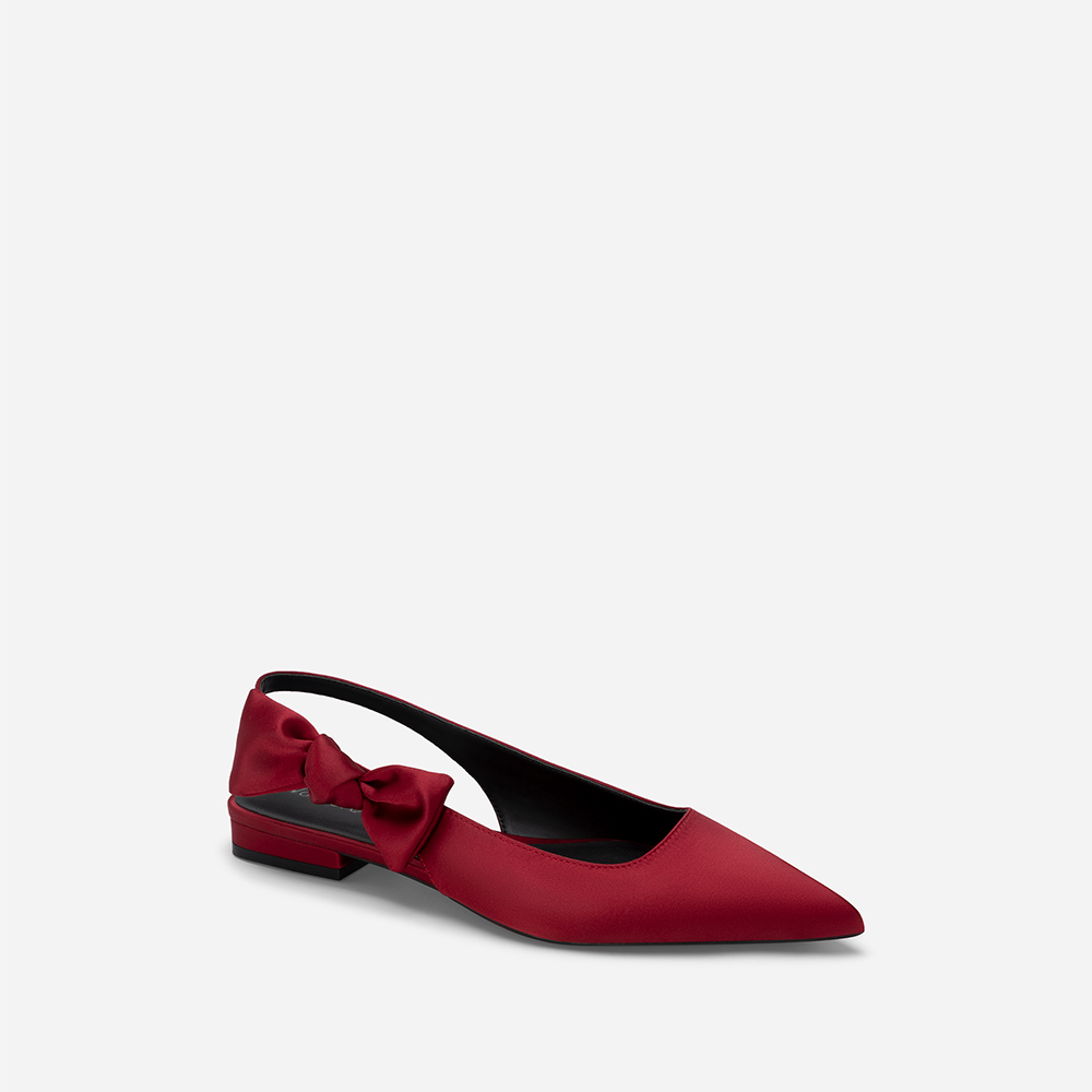 Vascara Giày Slingback Satin Nhấn Quai Nơ - BMN 0575