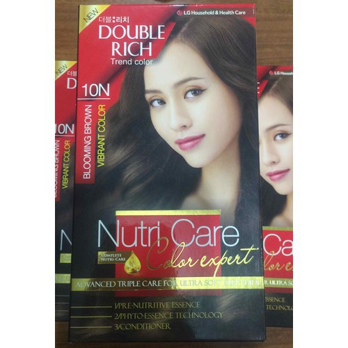 [HCM]Thuốc Nhuộm Tóc Double Rich 10N Nâu hạt dẻ