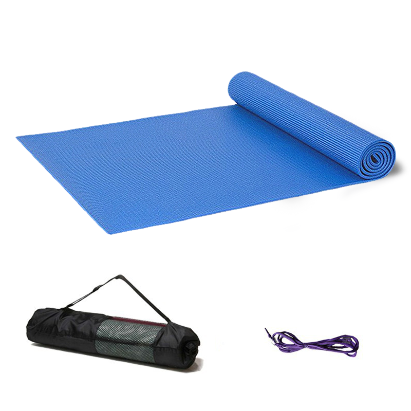 Thảm tập yoga PVC 4mm (Tặng kèm túi đựng & dây buộc thảm)