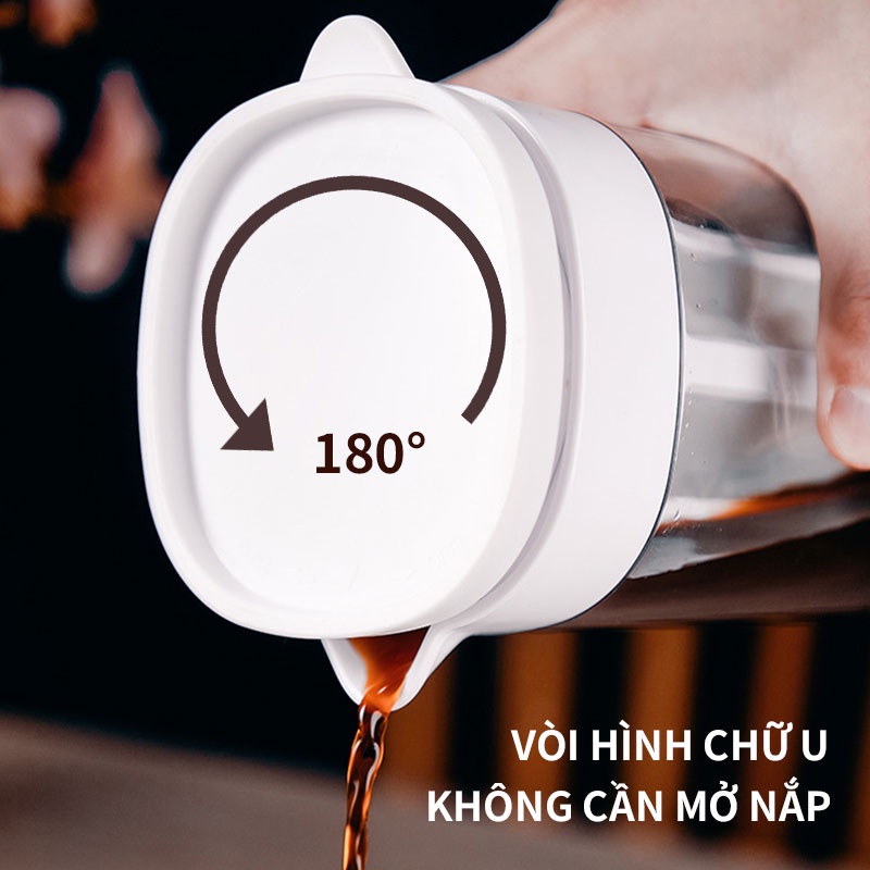 Bình pha cà phê Cold Brew Bình pha cafe cà phê ủ lạnh 1100ml Bình pha trà ABS Vòng đệm silicon dày dặn Phin pha cafe ​Coffee maker DODO