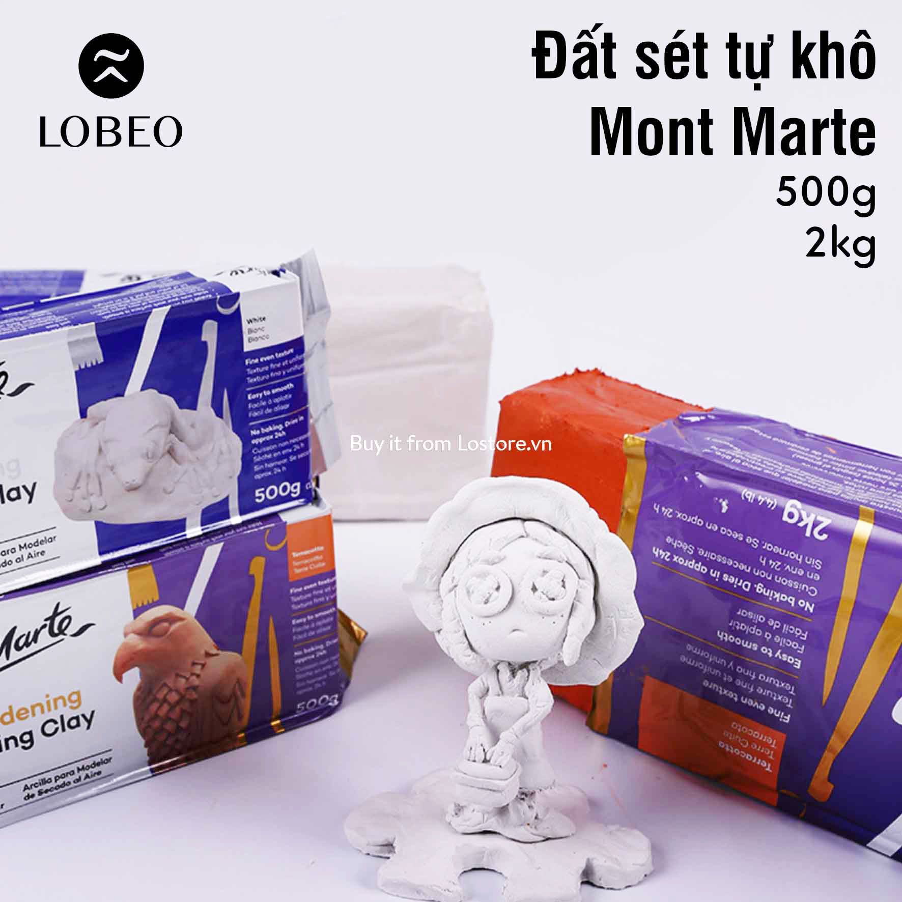 Đất Sét Tự Khô Mont Marte Premium Air Hardening Modelling