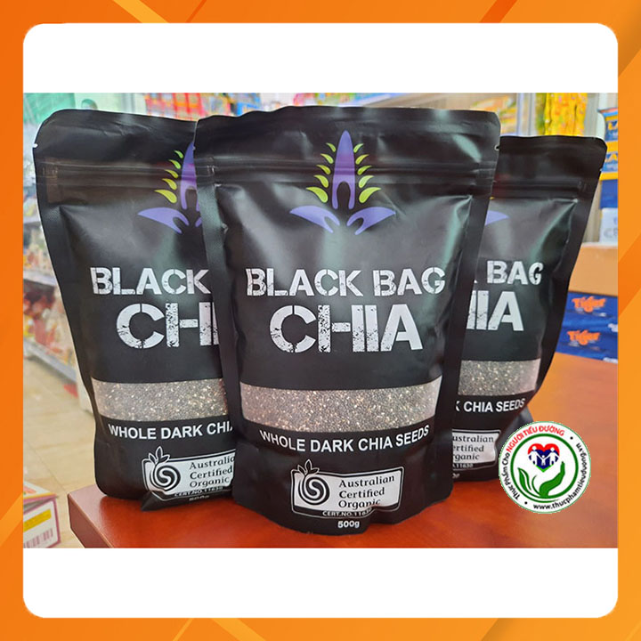 [HCM]Hạt Chia Đen hữu cơ Black Bag 500g