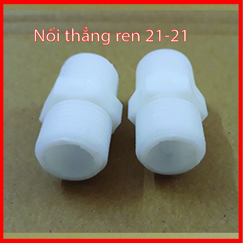 Bộ 2 (cút) nối thẳng ren 21 ra 21