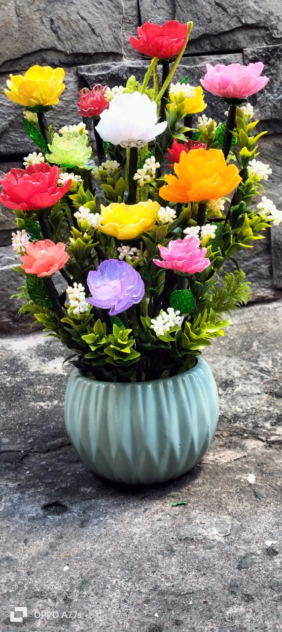 Chậu hoa hồng pha lê (38cm)