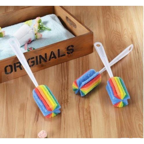 Dụng cụ cọ ly 7 màu (vệ sinh cốc ,ly)