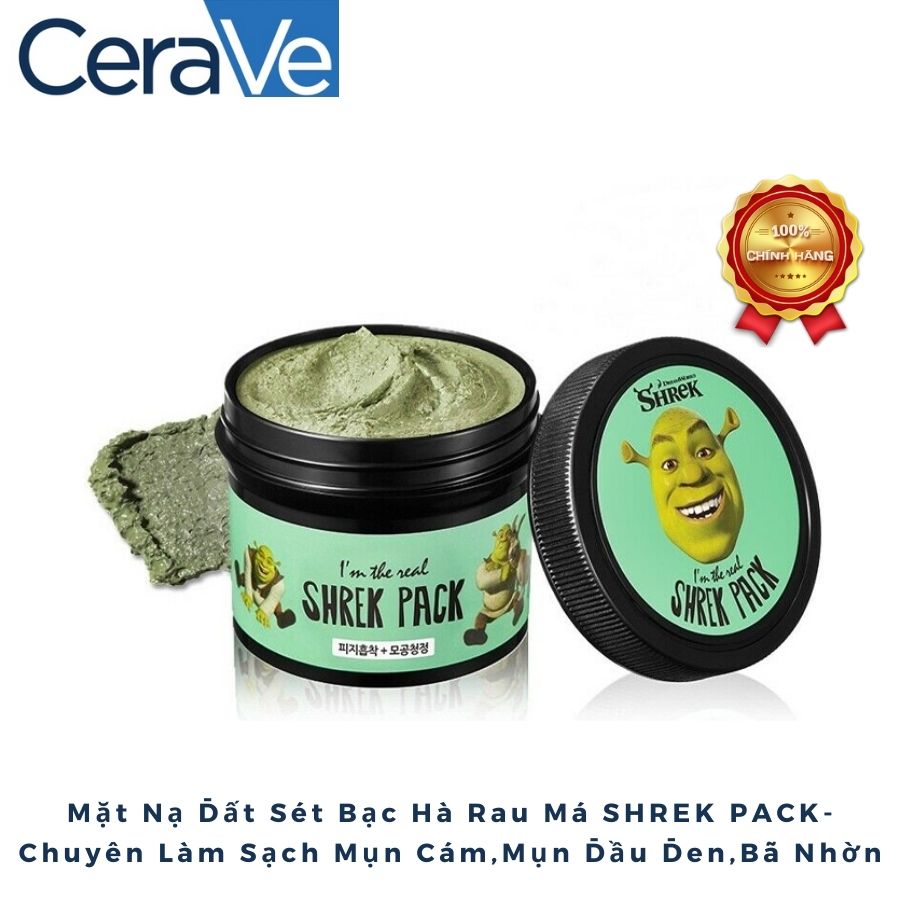 Mặt nạ đất sét bạc hà rau má I’m The Real Shrek Pack