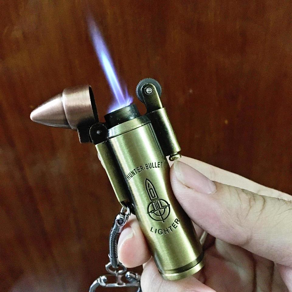 [HCM]BẬT LỬA KHÈ MÓC KHÓA HÌNH VIÊN ĐAN CÓ BÁNH XE - (XÀI GAS)