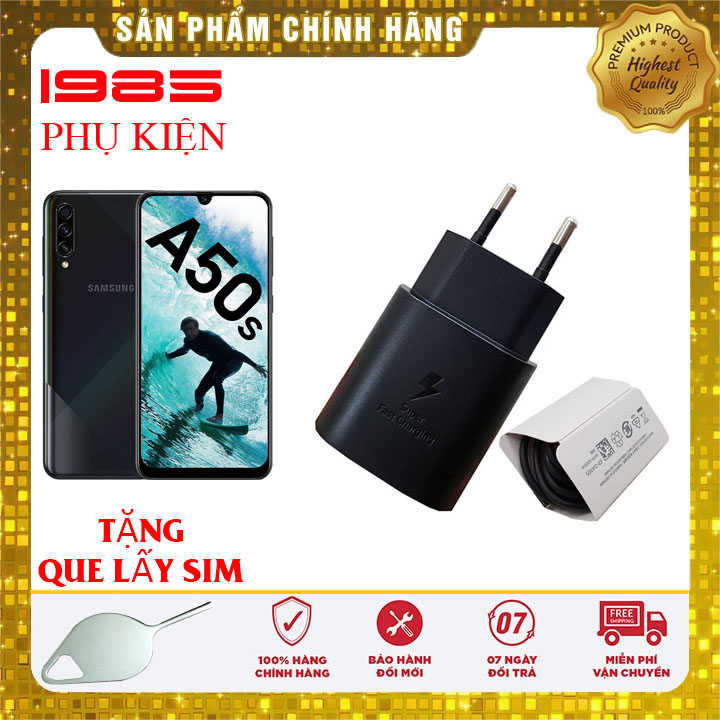 Bộ sạc nhanh 25w samsung a50 a50s chính hãng