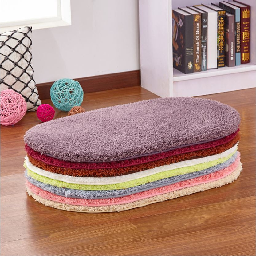 Thảm chùi chân bầu dục size lớn 50120 phòng khách, nhà tắm