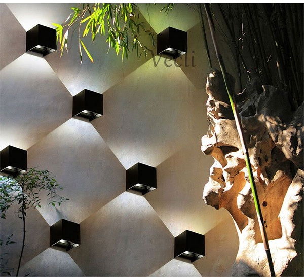 Đèn Led Hắt Tường 2 Đầu, Hắt 2 Đầu Hiện Đại