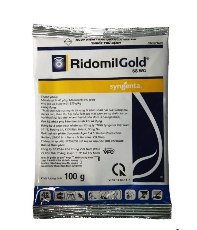 Thuốc trừ nấm bệnh Ridomil Gold 100gr