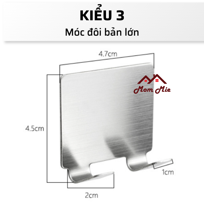 MỘT Móc inox dán tường treo đồ - Q009