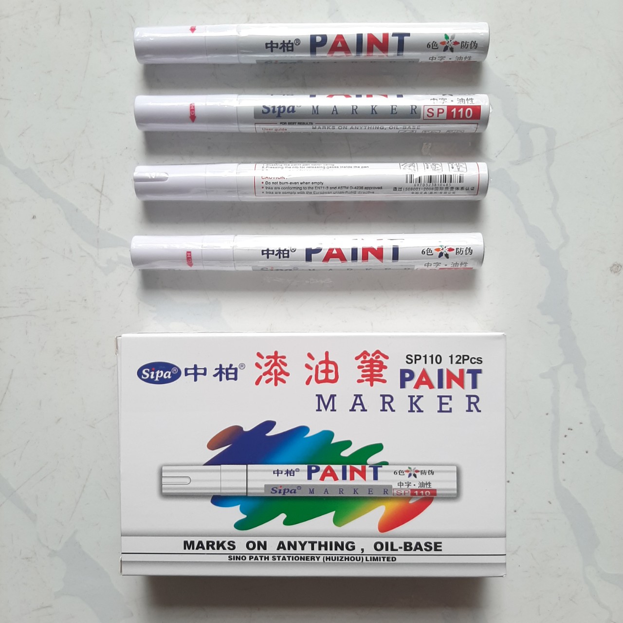 Bút sơn repaint giầy - vẽ lốp xe Sipa Paint Marker (Bút vẽ trên mọi bề mặt)