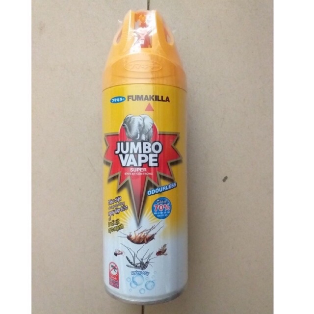 Bình xịt muỗi/côn trùng JUMBO VAPE 300ml