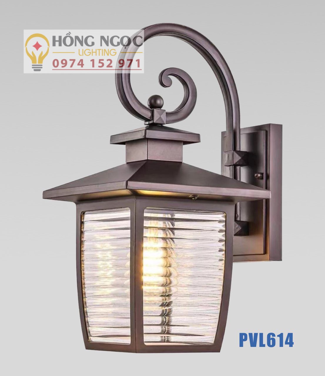 Đèn cột gắn tường, đèn cổng ngoài trời (ẢNH THẬT)