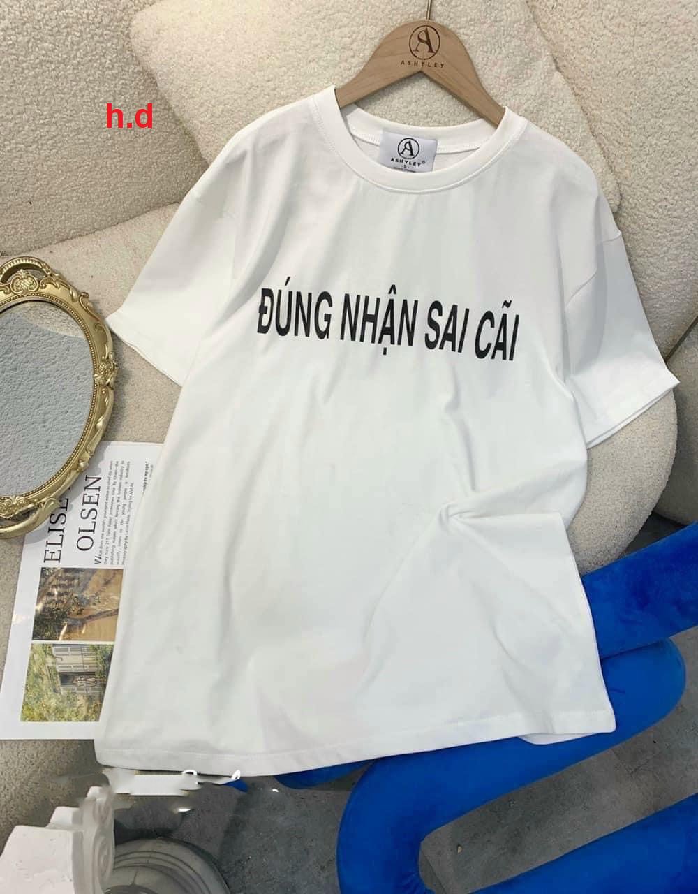 Áo thun đúng nhận sai cãi chất cotton 100% siêu hót, áo thun cặp đôi