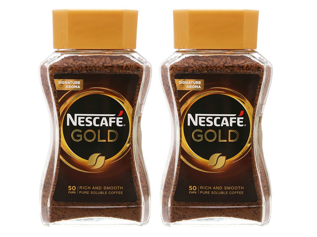 combo 2 hủ nescafe gold nhập khẩu 200g