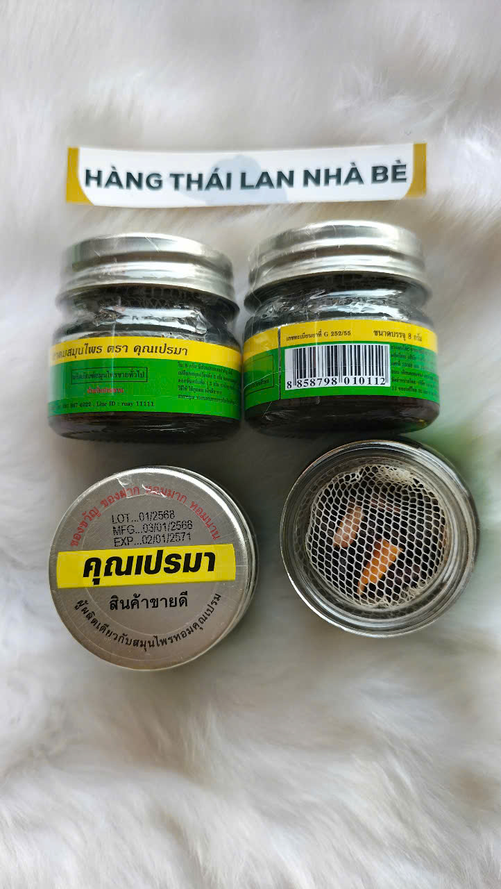 Dầu Hít Xoang Thảo Mộc Khun Prema Thái Lan 8ml