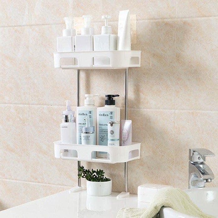 KỆ Để Tolet Dán Tường Nhựa 2 TẦNG